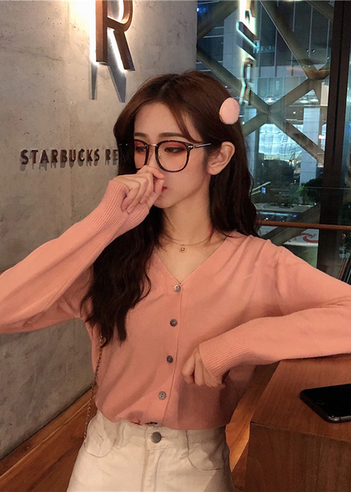 Áo khoác cardigan len nữ dáng lửng ArcticHunter, chất len mềm mịn, thời trang thương hiệu chính hãng