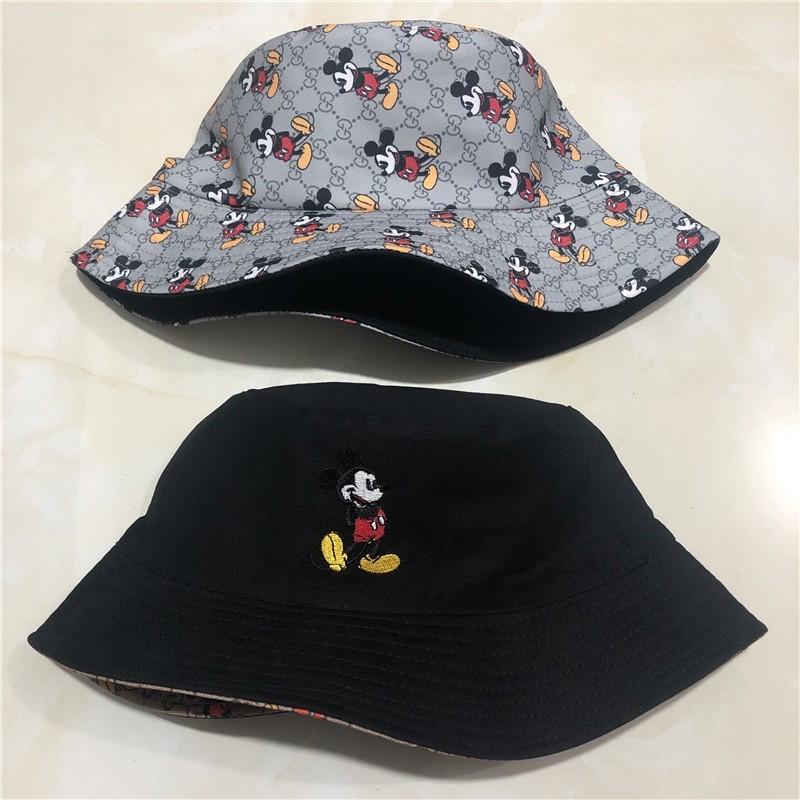 Mũ bucket hoạt hình mickey nón in hình mickey dễ thương - Khăn turban