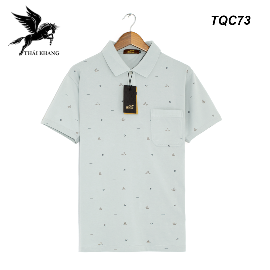 Áo polo nam quảng châu cao cấp LOẠI 1 của Wlhyz loại áo thun nam cổ tàu trung niên form rộng TQC7
