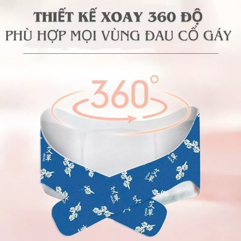 COMBO 2 Đai Dán Nóng Chườm Cổ Vai Gáy Hamart Xông Hơi Nhiệt Giảm Đau Thư Giãn Cổ Vai Gáy Hiệu Quả