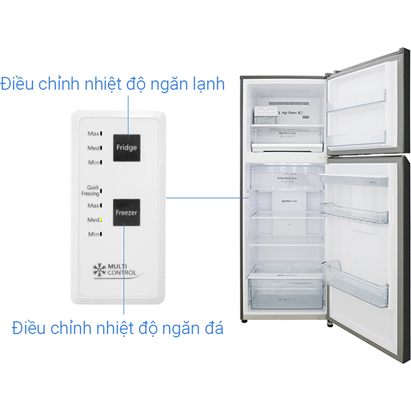 Tủ lạnh Inverter Panasonic NR-BL381WKVN (366L) - Hàng chính hãng - Chỉ giao tại Hà Nội