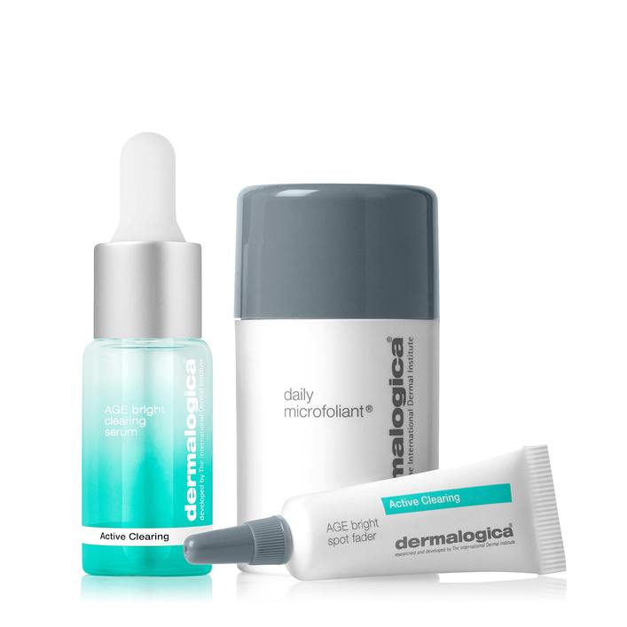 [Dermalogica Chính Hãng] Bộ 3 sản phẩm sáng da sạch mụn dành cho da dầu mụn