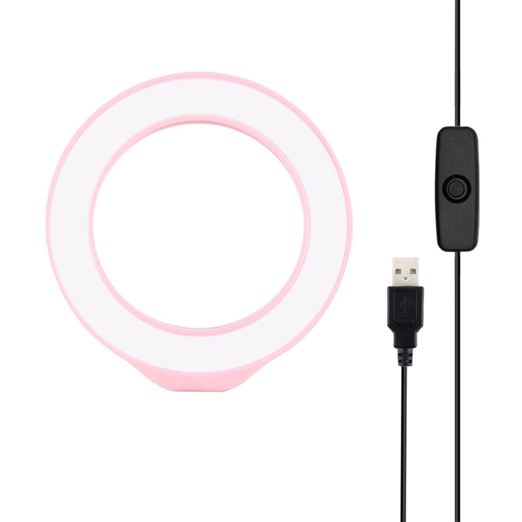 LED Ring Light, 12cm USB Powered LED Selfie Makeup Fill Light, Great for Live Streaming Photoghaphy