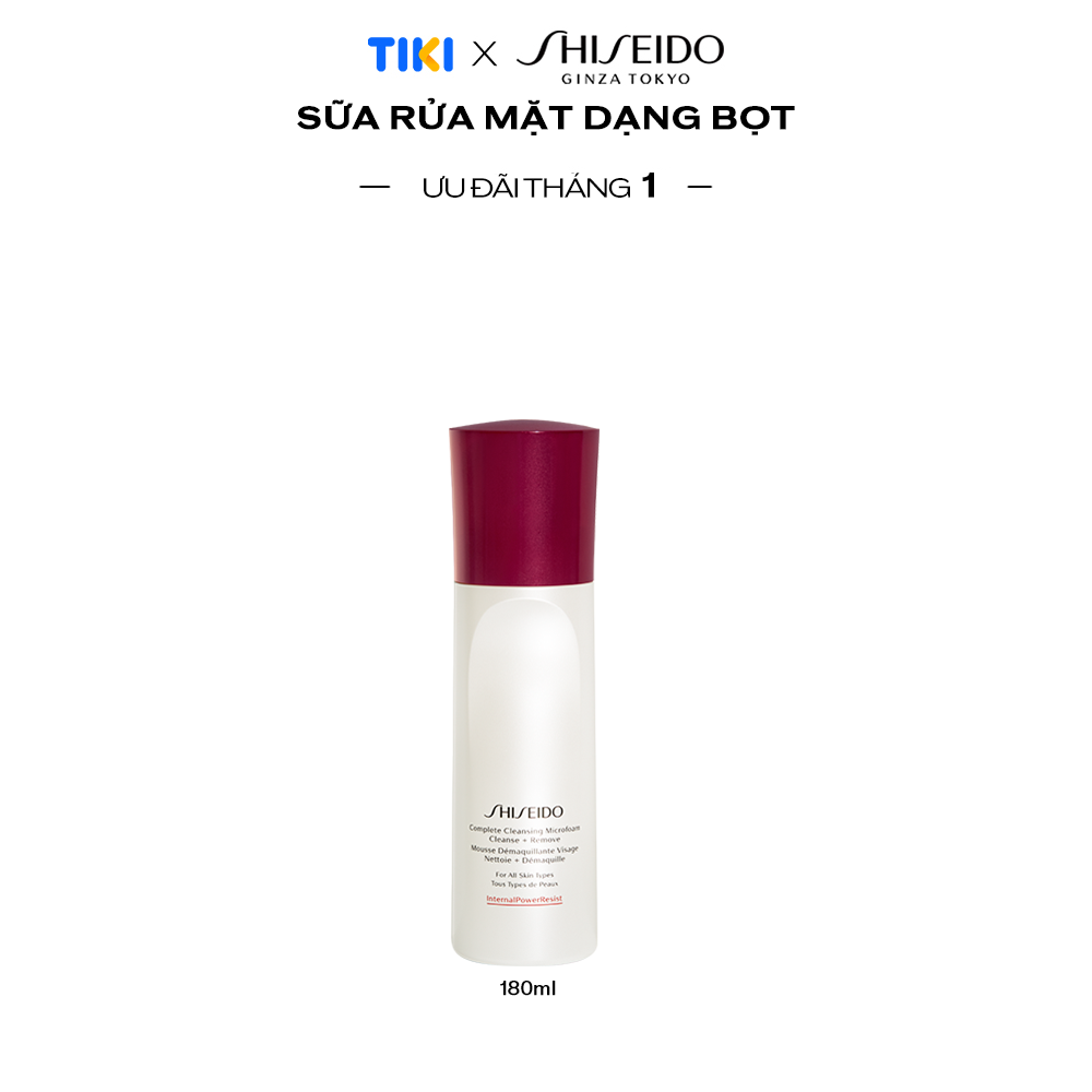 Sữa Rửa Mặt Shiseido Complete Cleansing Micro Foam 180Ml