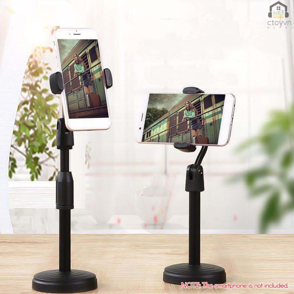 Giá đỡ điện thoại để bàn có thể điều chỉnh độ cao 24cm-36cm xoay 360 độ