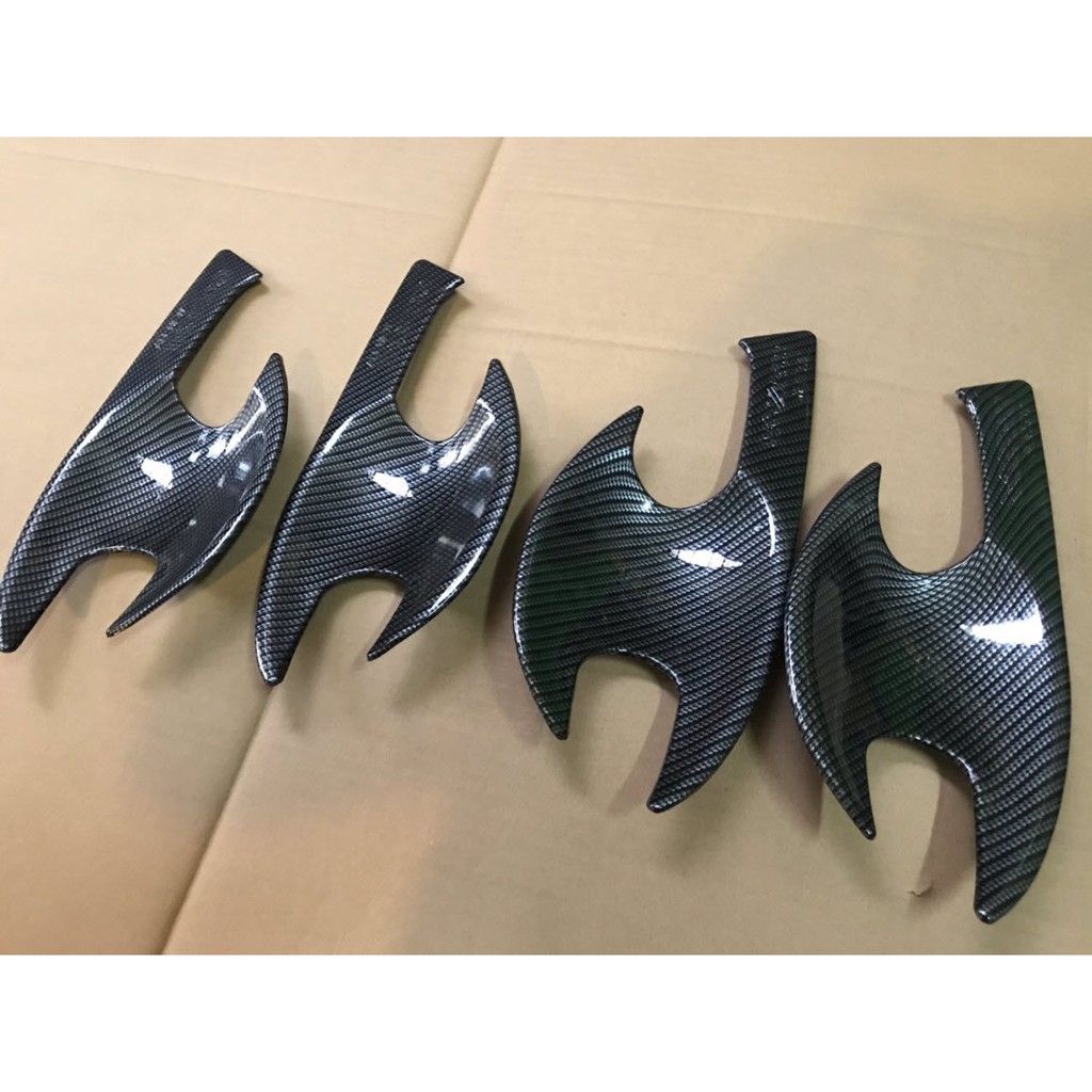 Ốp tay hõm cửa CARBON xe Mazda CX5 2018, 2019, 2020, 2021. 2022 vân cacbon cao cấp