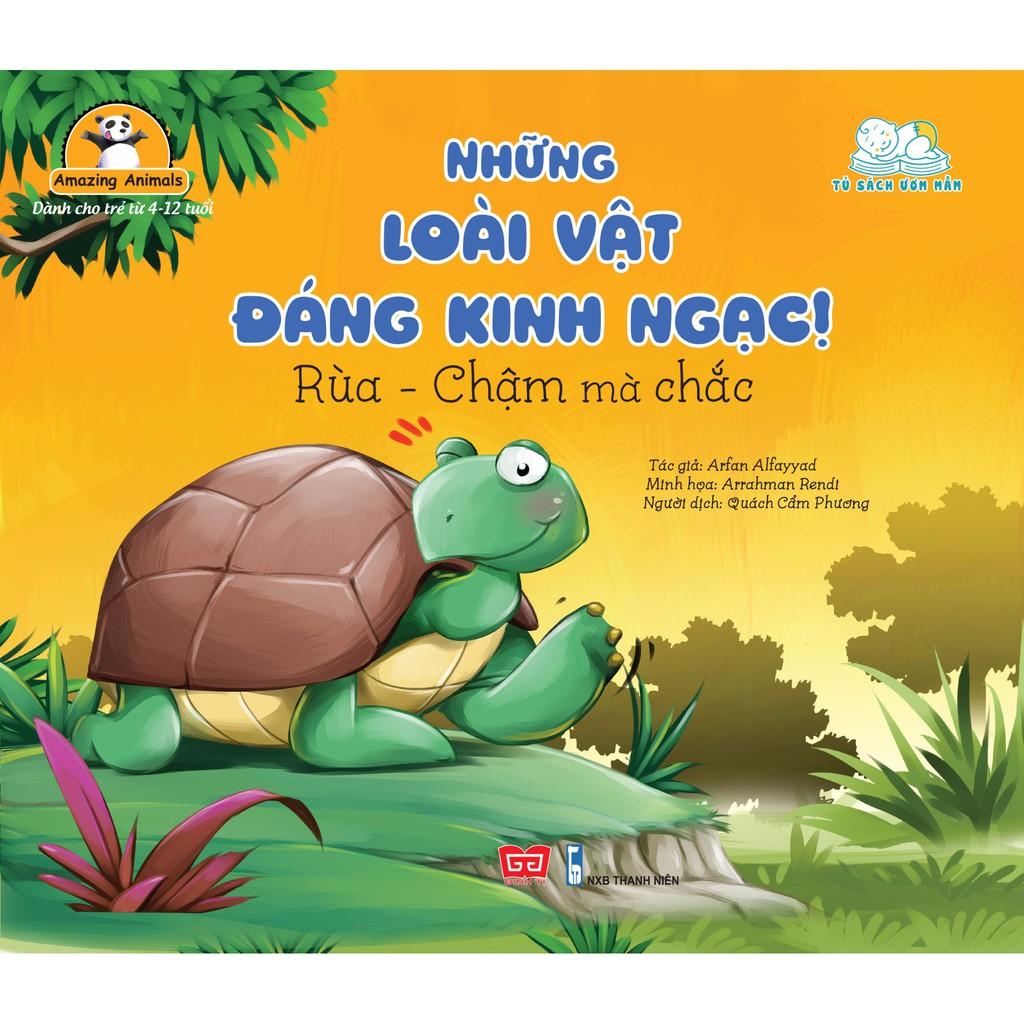 Sách - Những loài vật đáng kinh ngạc! (Set 1: Rùa + Hổ +Nhím +Chim cánh cụt + Gấu trúc)