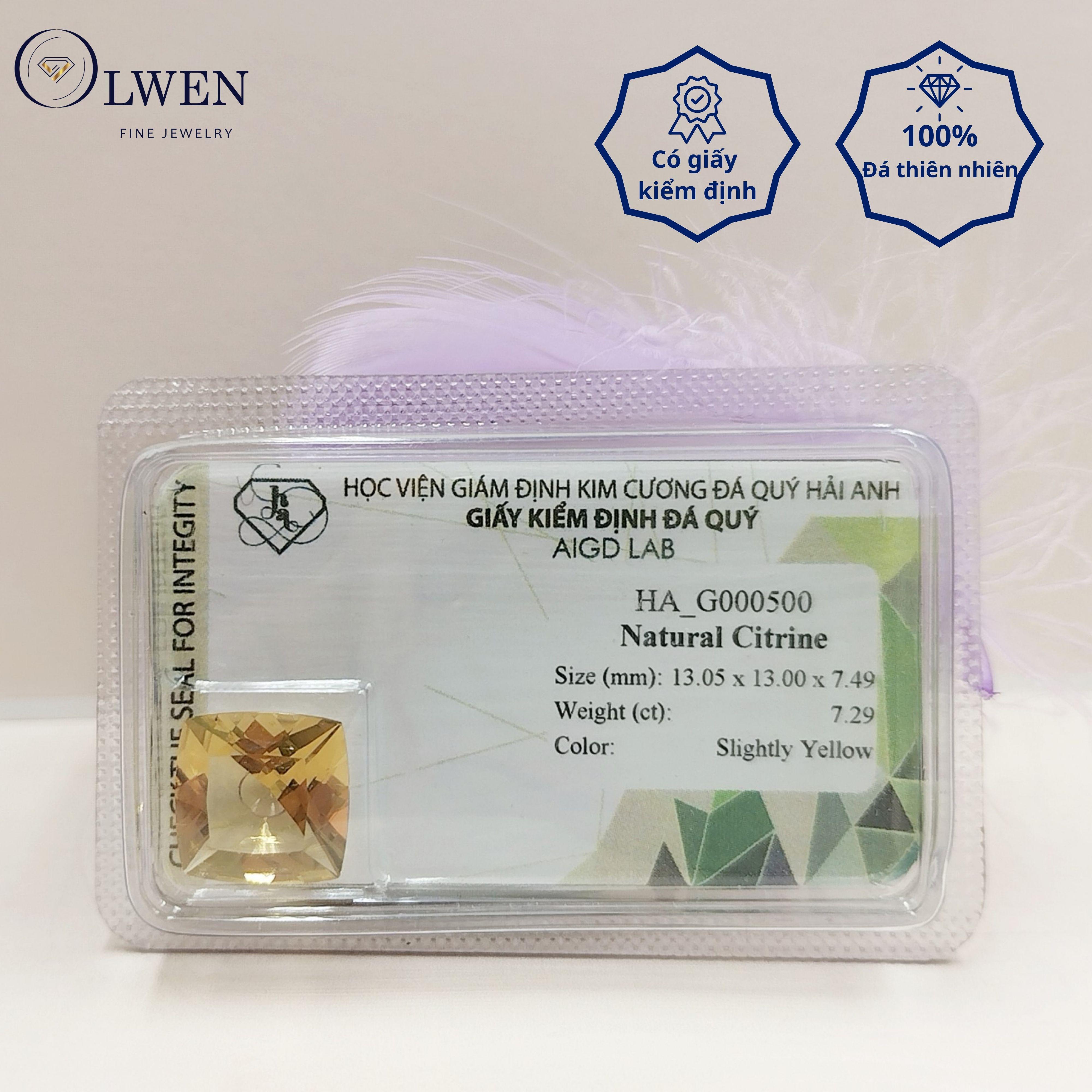 Viên đá thạch anh vàng thiên nhiên HA_G000500