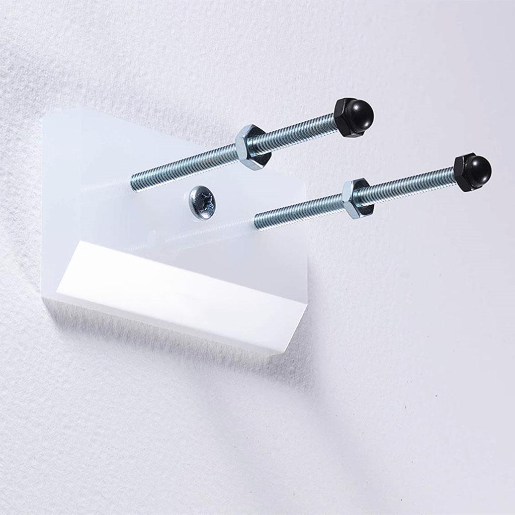 2pcs Skateboard Longboard Wall Mount Hangers Display Storage Rack Holder