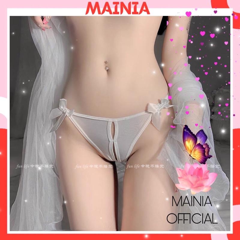 Quần Lót Lọt Khe Hở Đáy Đính Nơ Chíp Nữ Sexy Gợi Cảm Dễ Thương Mainia Shop