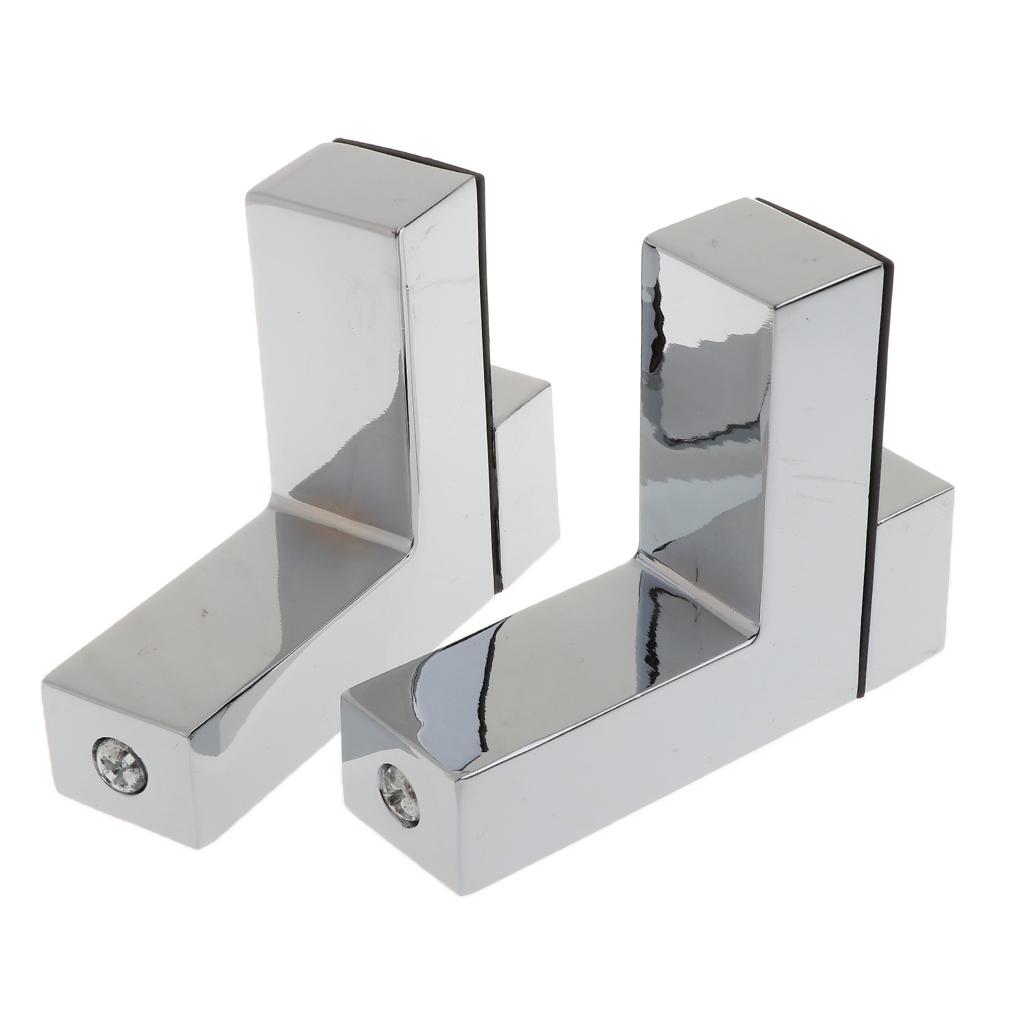 Solid Metal Adjustable Wood/Glass Shelf Bracket Wall Mount Brushed Nickel