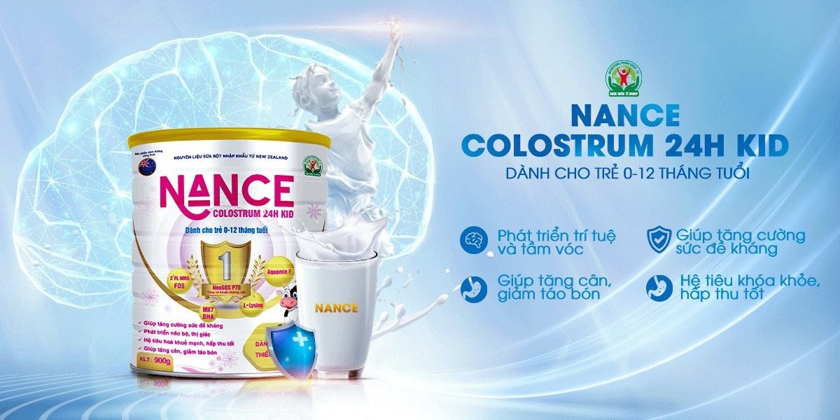 Sữa Dinh Dưỡng NANCE Colostrum 24h Kid: Giúp Trẻ Tăng Cân, Tăng Đề Kháng