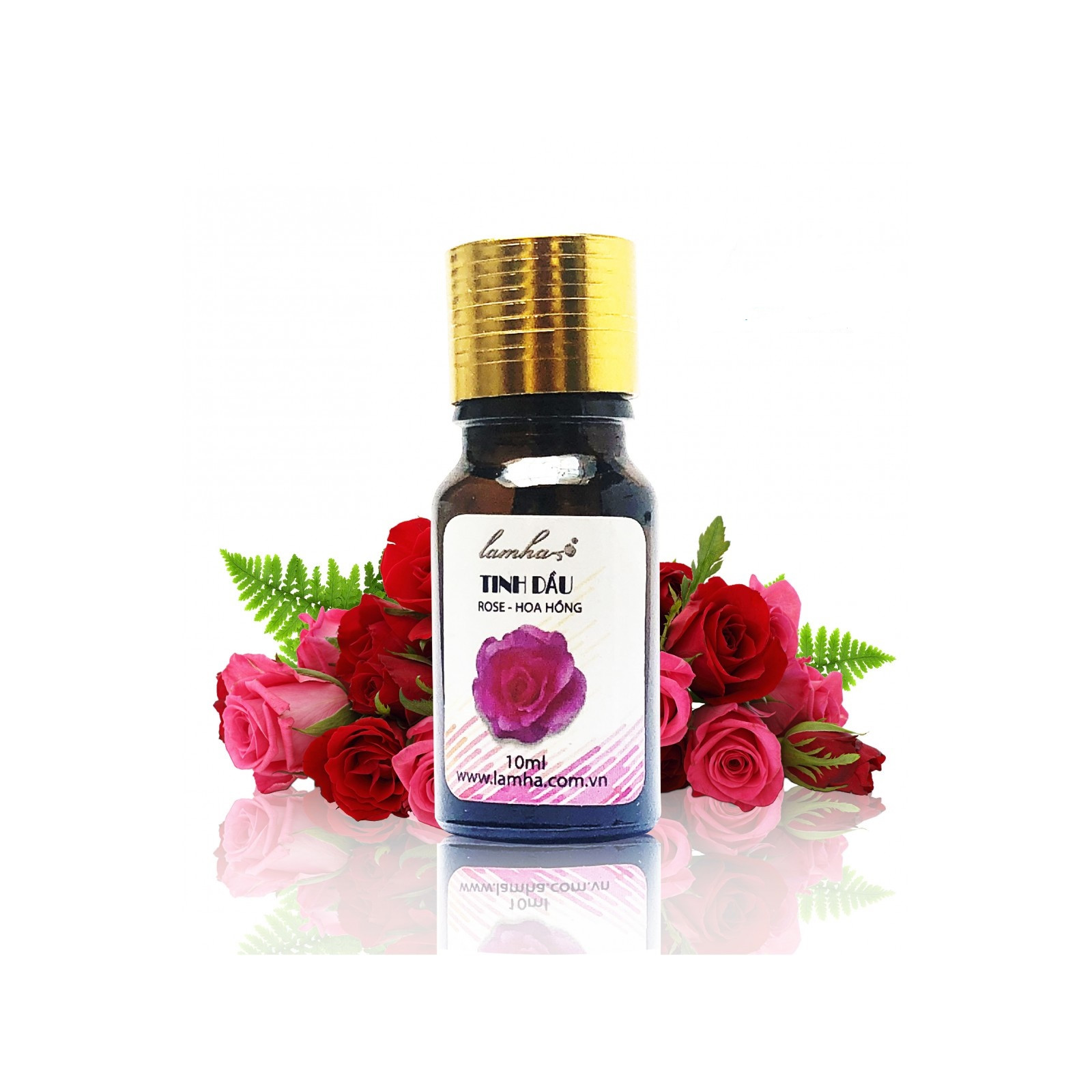 Tinh Dầu Hoa Hồng Lam Hà Rose Oil (10ml):  xông phòng tạo mùi thơm, thư giãn