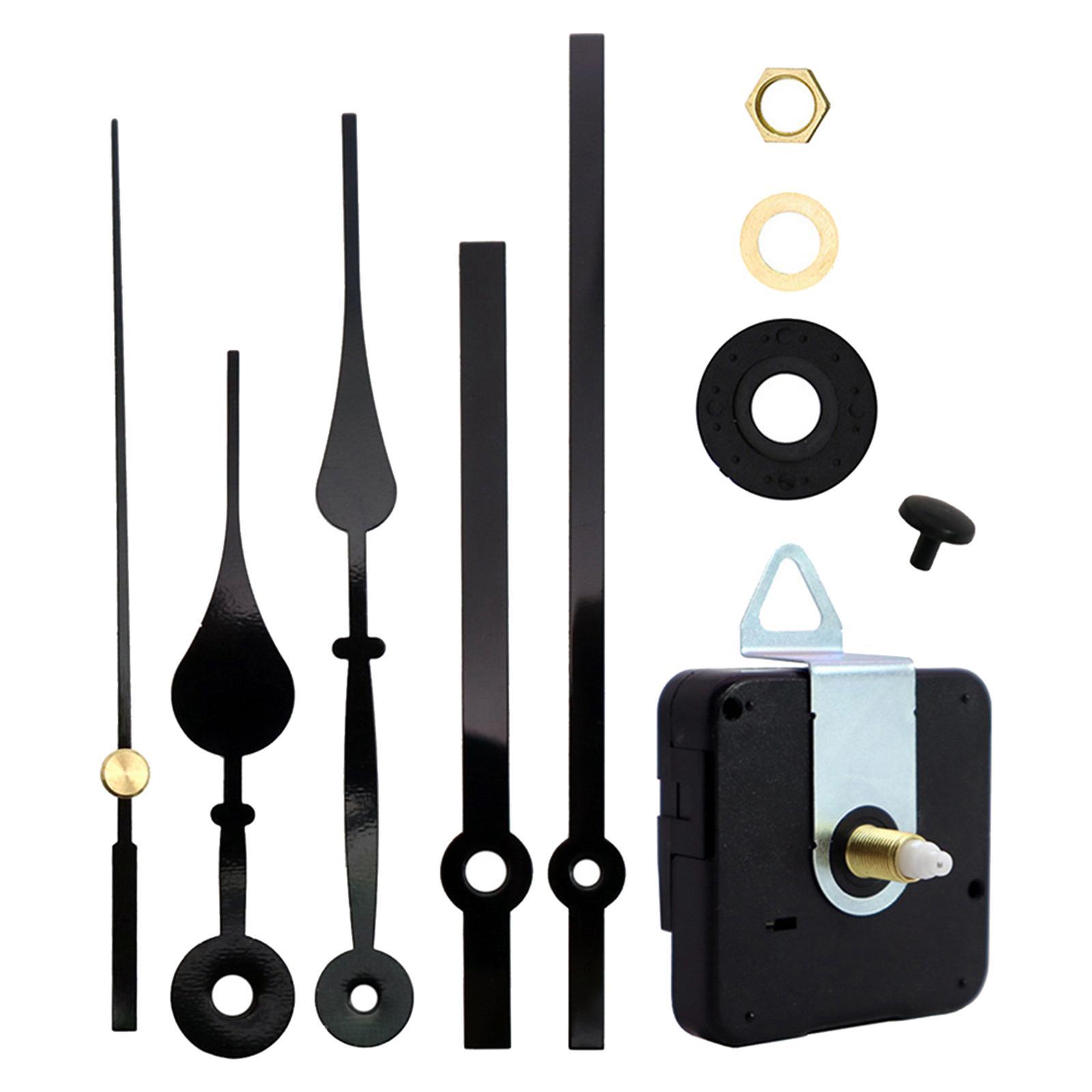 4X Black Wall Clock 3268 Movement Mechanism Hands Wall Repair Tool Parts
