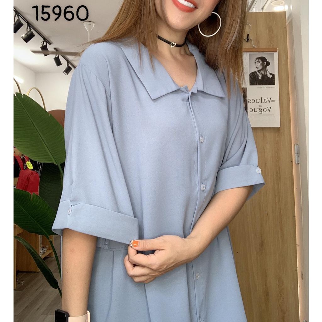 Sơmi BIGSIZE tay ngắn màu trơn 15960