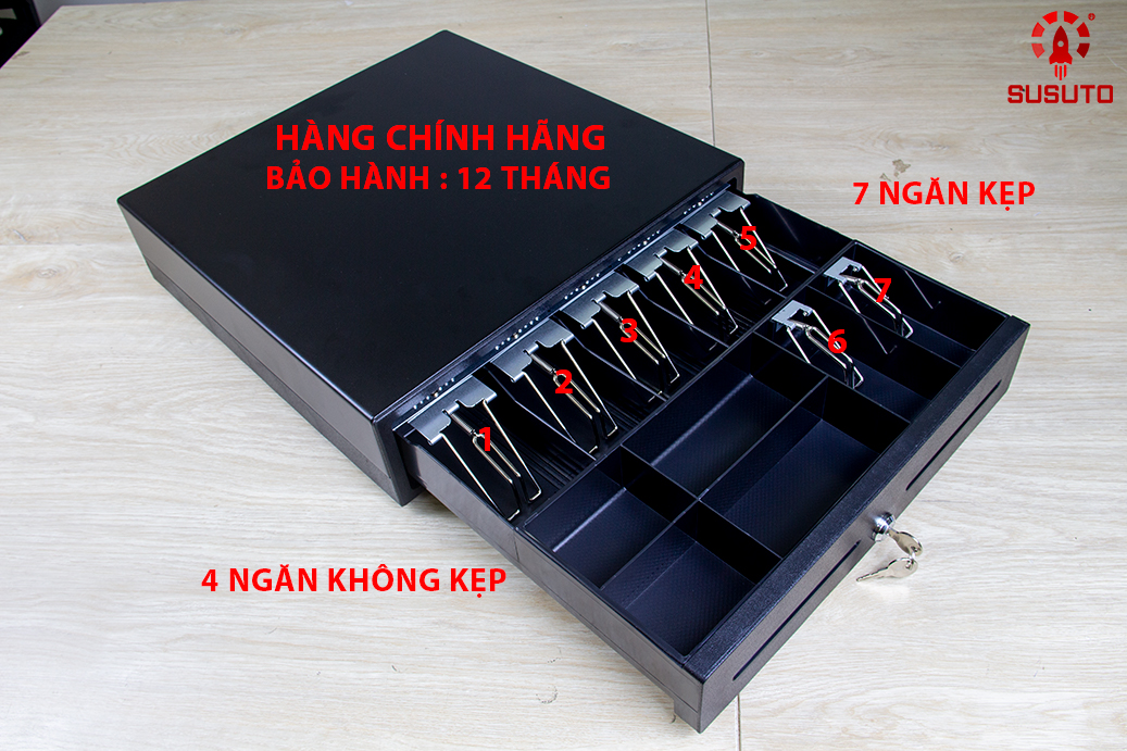 Két đựng tiền SC - 410B - Hàng chính hãng  (7 ngăn kẹp, 4 ngăn không kẹp)