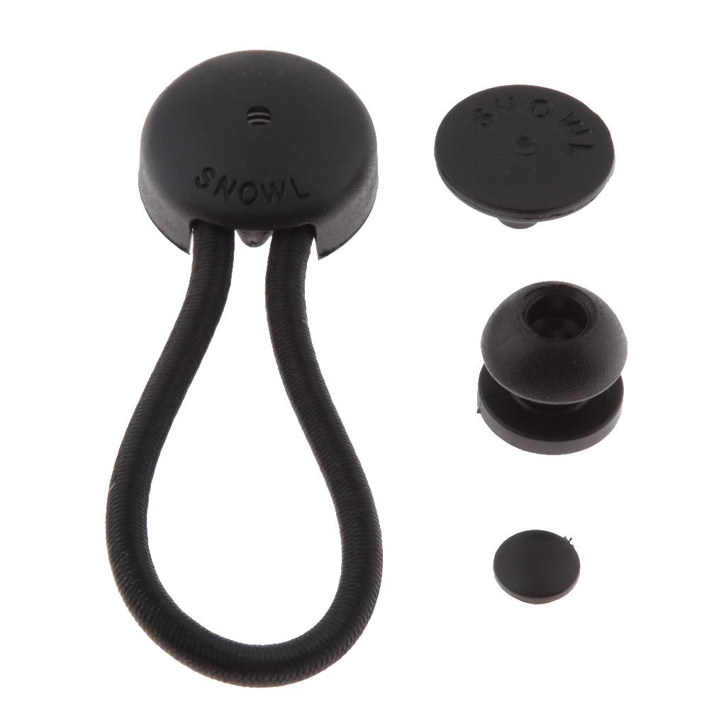3 Đen Bóng Bungee Bungie Dây Bạt Thắt Lưng Dây Tán Mới