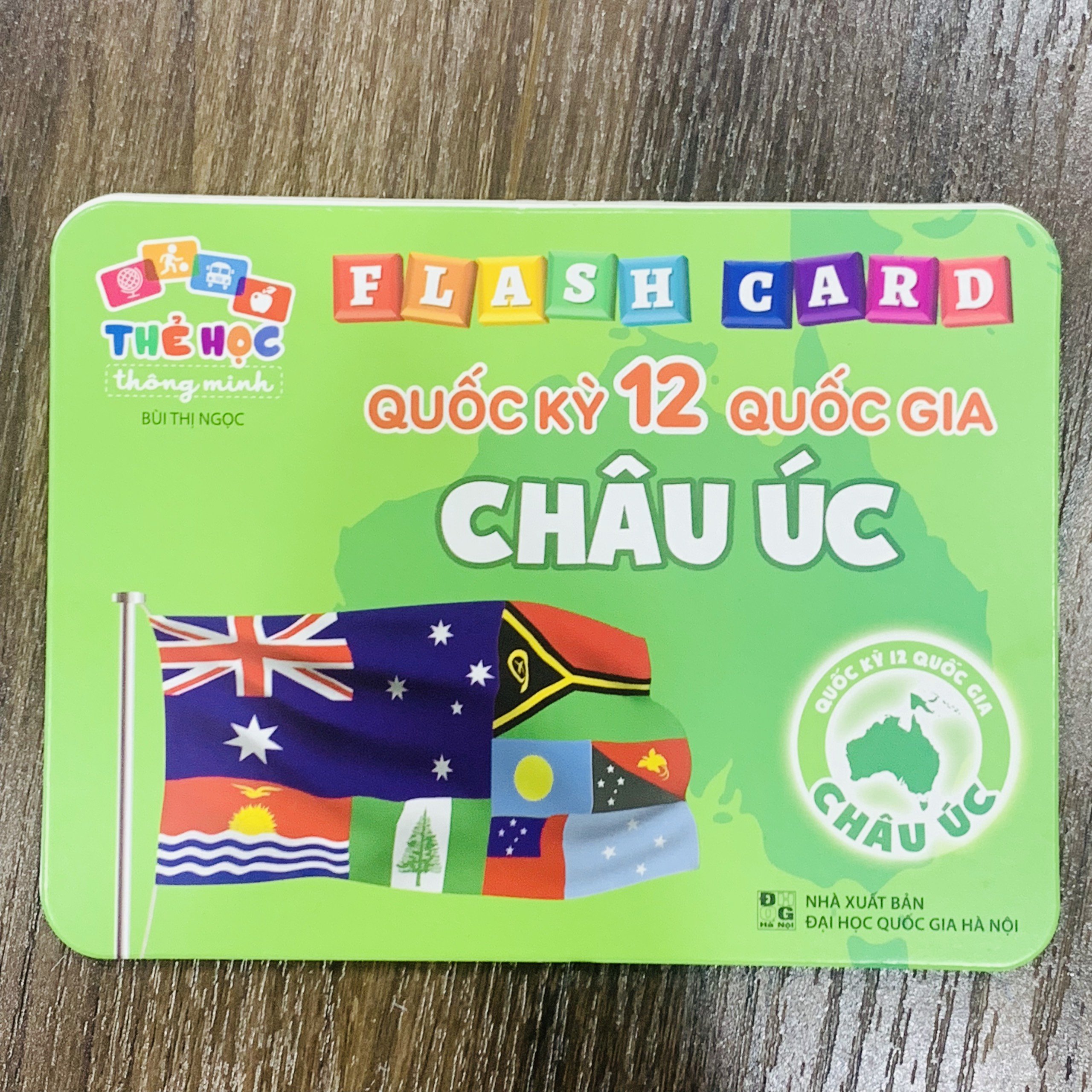 Bộ Thẻ Học Flash Card Thông Minh Cho Trẻ Phân Biệt Quốc Kỳ Của Các Quốc Gia Châu Úc