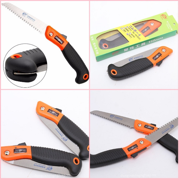 Cưa cành cây cầm tay cán xếp 150mm
