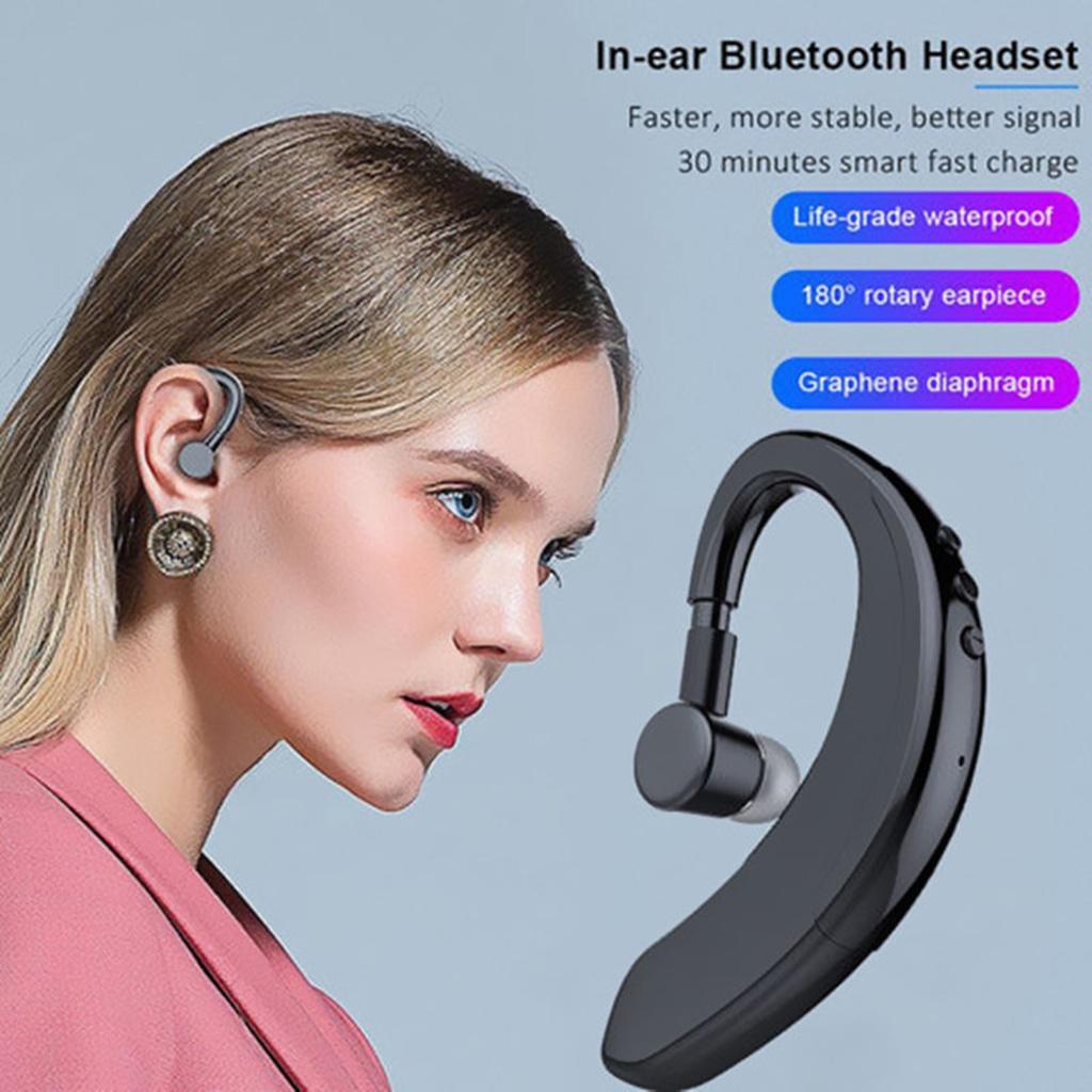 【ky】S109 Wireless Headset Supra-aural Lightweight Comfortable to Wear Handsfree Bluetooth-compatible Headset for Sport