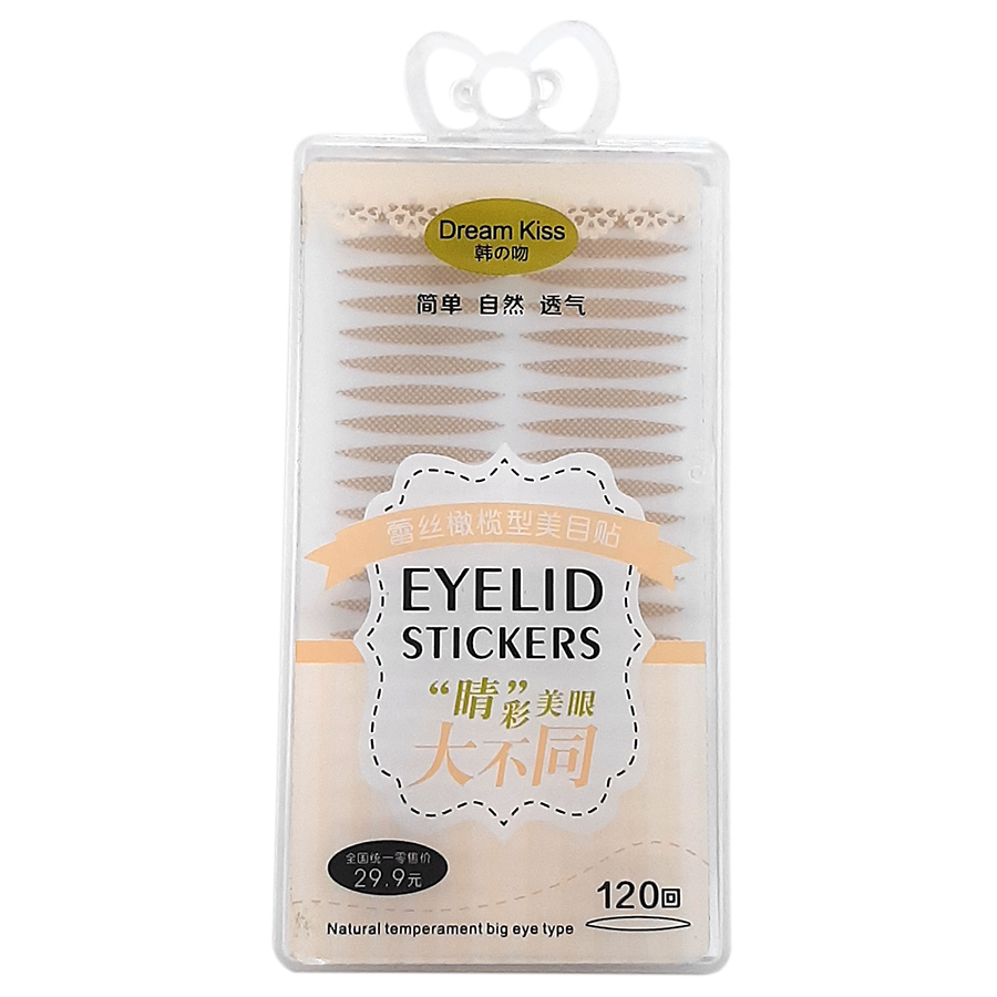 Hộp miếng dán kích mí lưới Dream Kiss Eyelid Stickers - (120 miếng loại nhỏ)