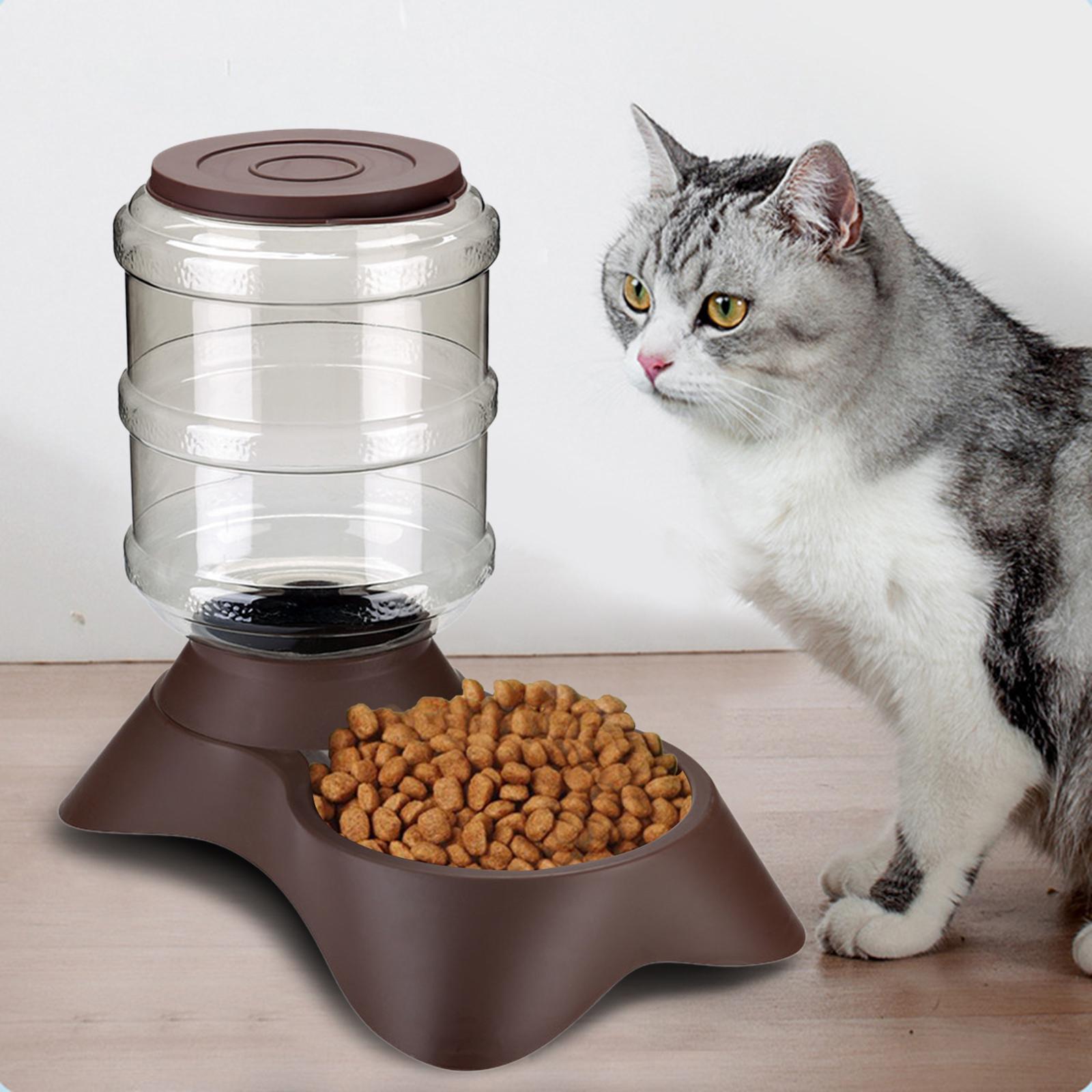 Automatic Pet Feeder Water Food Dispenser Dogs Cats Waterer