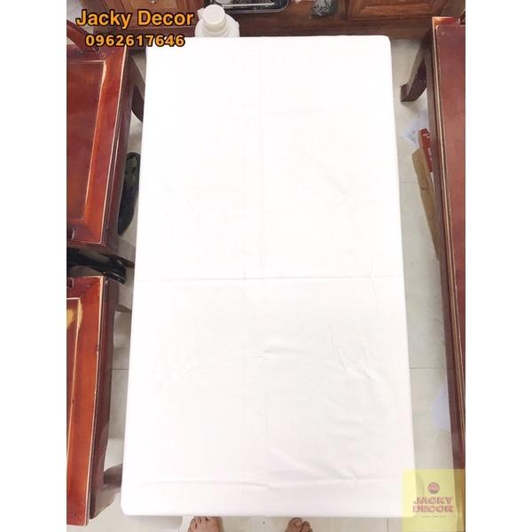 Khăn trải bàn trắng 150x150cm, 150x200cm VẢI COTTON LỊCH SỰ, SANG TRỌNG - HÀNG ĐẸP