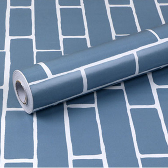 GIẤY DÁN TƯỜNG KHỔ 45CM X10M GẠCH XANH
