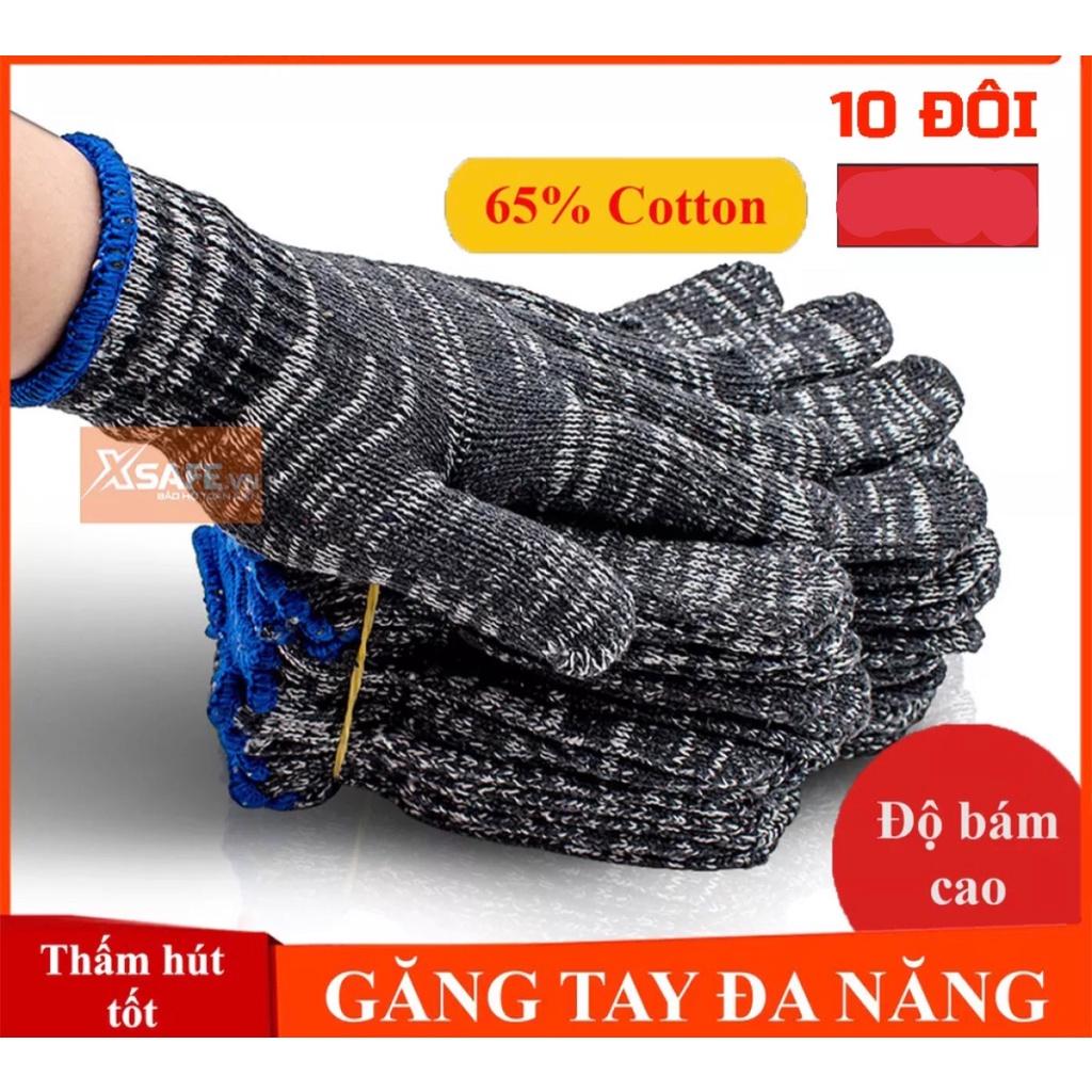 COMBO 10 ĐÔI GĂNG TAY BẢO HỘ SỢI LEN 80G BẢO VỆ TAY CHỐNG TRƠN TRƯỢT , BẢO ĐẢM GIAO ĐÚNG GAM