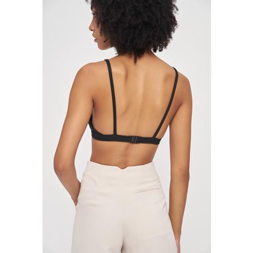 Quần dài nữ, màu kem nhạt, thiết kế khoá kéo, form đứng, ống suông dài tôn dáng, là min - CREAM PLEATED TROUSERS