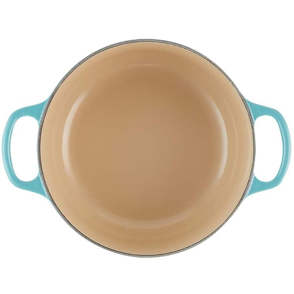 Nồi Gang Xanh Cao Cấp Le Creuset 20cm,, Nồi Gang Đúc Nguyên Khối Cho Mọi Loại Bếp (LINE A), Nhập Pháp