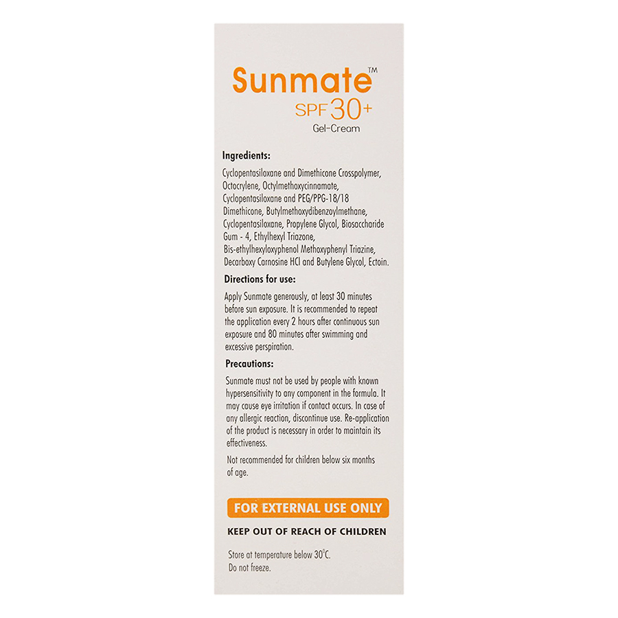 Gel Chống Nắng Sunmate SPF 30+ Gel Cream (30g)