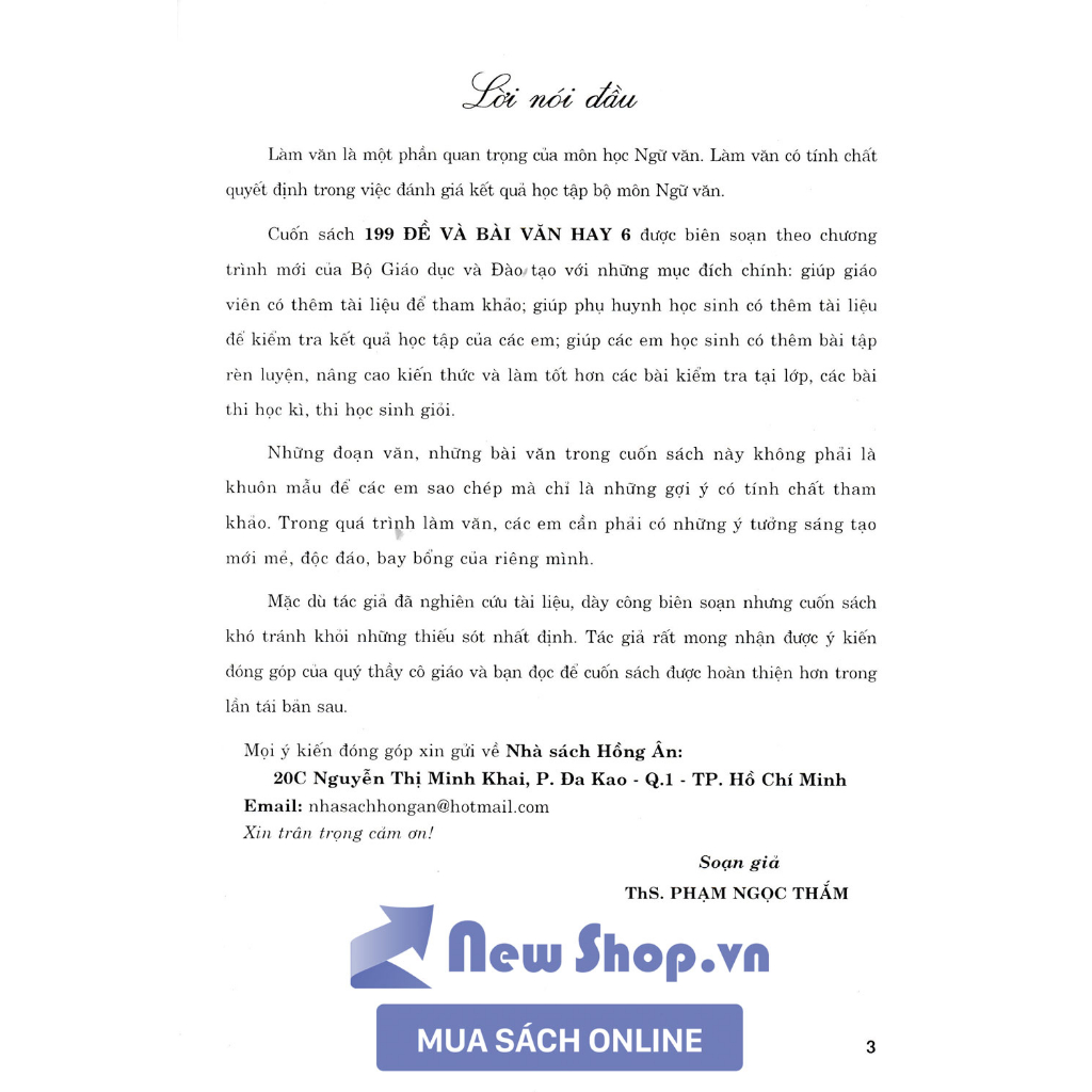 199 Đề Và Bài Văn Hay 6 - HA