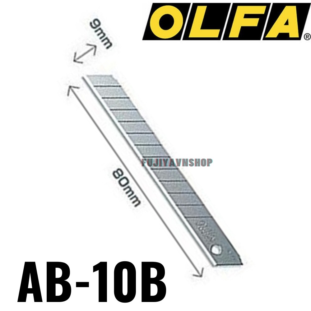 COMBO 1 Dao cắt cầm tay khóa tự động OLFA A-1 VÀ 1 Hộp Lưỡi dao OLFA AB-10B (10 lưỡi)
