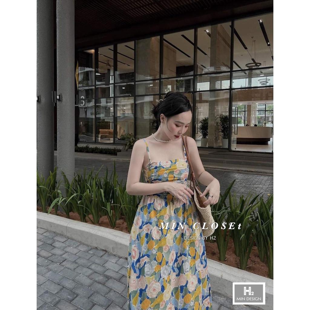 VÁY ĐI CHƠI, VÁY MAXI HOA CÚP NGỰC 2S DÁNG XÒE CỰC XINH IU