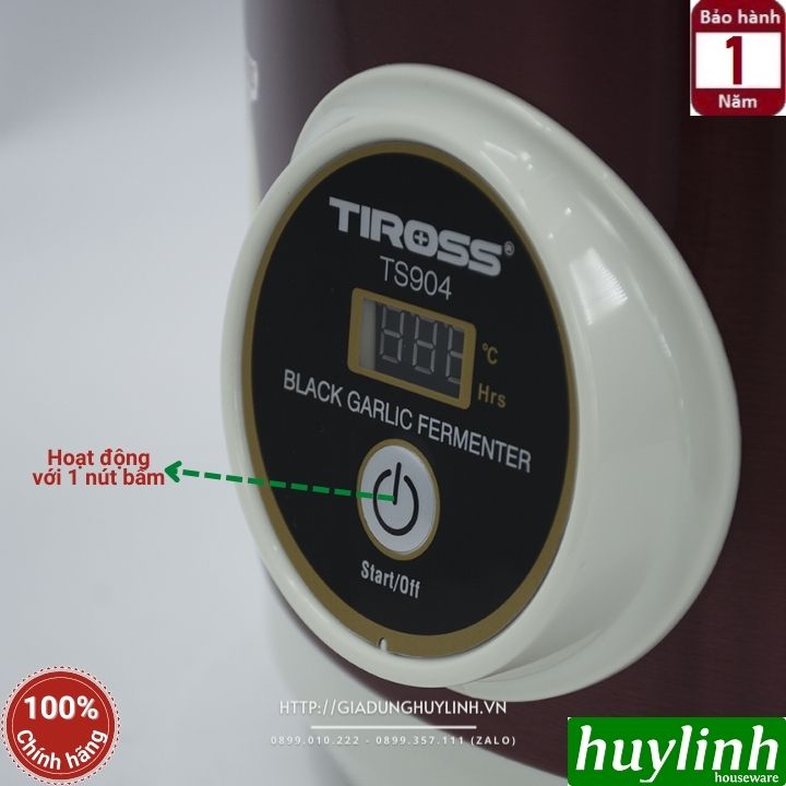 Máy làm tỏi đen Tiross TS904 - dung tích 5 lít - Hàng chính hãng