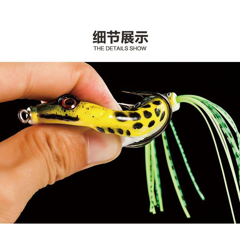 Mồi câu lure có thìa Nhái hơi câu cá lóc, chuối sộp siêu rẻ