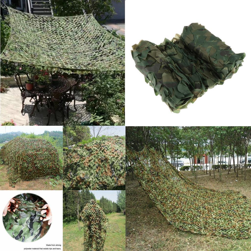 9.8 x 16.4ft Woodland Camouflage Netting Desert Camo Net for Camping Military Hunting Shooting Blind Watching Hide Party
