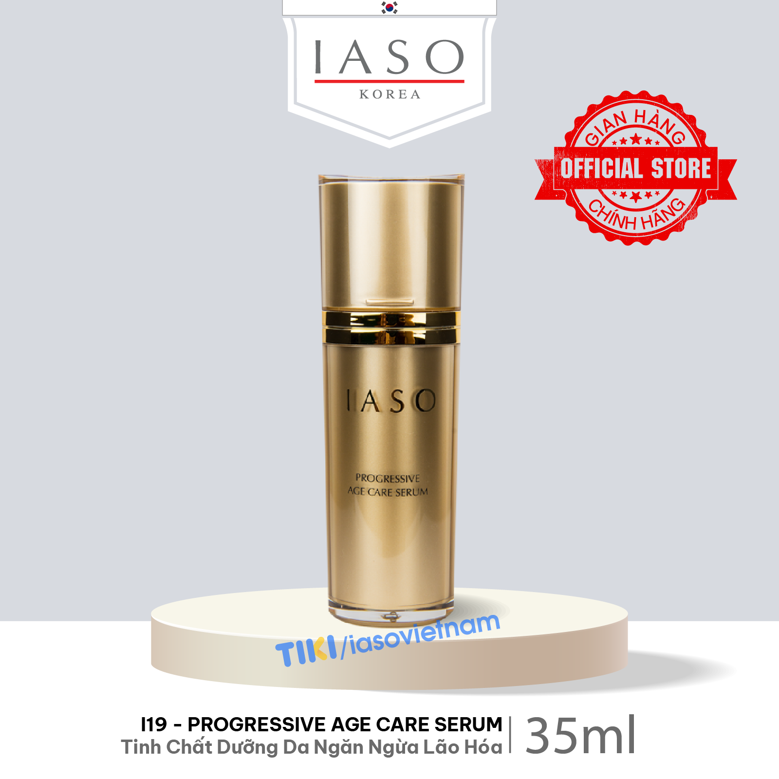 I19 Tinh chất dưỡng da ngăn ngừa lão hóa IASO Progressive Age Care Serum 35ml