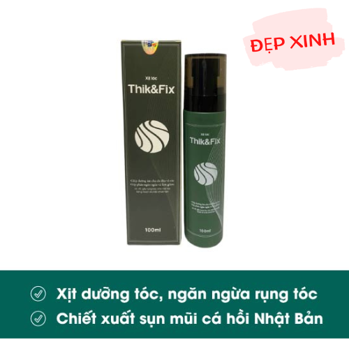 Thik &amp; Fix - Hỗ trợ mọc tóc, phục hồi tóc hư tổn, ngăn gàu ngứa, ngừa tóc gãy rụng dành cho Nam