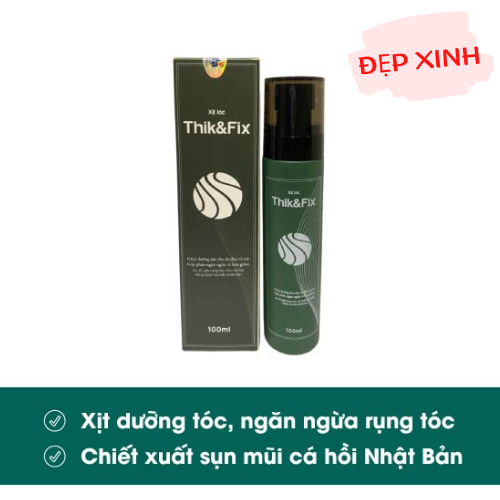 Bộ Sản Phẩm Chăm Sóc Tóc Thảo Dược Thik & Fix Dành Cho Nữ - Phục Hồi Tóc Hư Tổn,Dưỡng Tóc Suôn Mượt Óng Ả