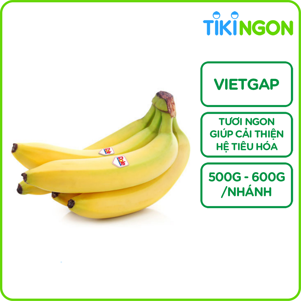 Chuối Dole nhánh 500 - 600g - Giá Tiki khuyến mãi: 18,500đ - Mua ...