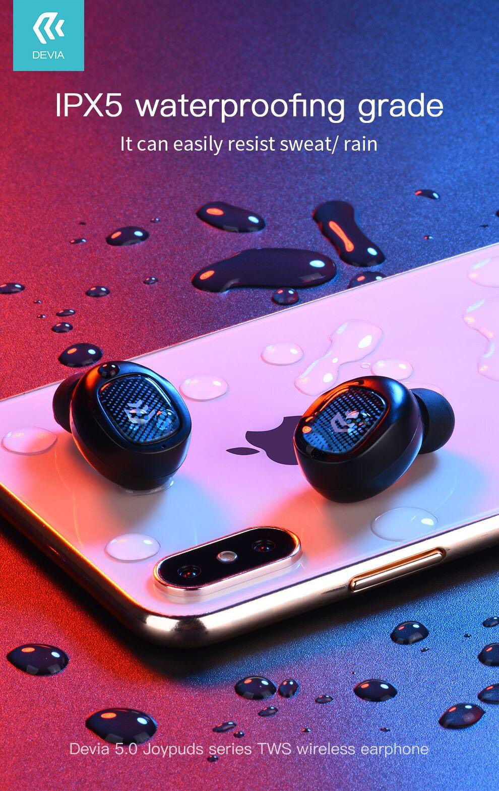 Tai nghe Devia Joypods TWS wireless Earphone V2- Hàng chính hãng