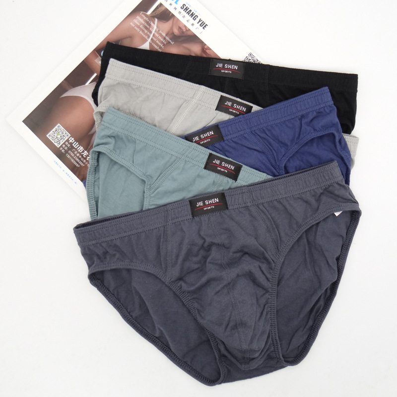 Combo 5 quần lót nam cotton, quần sịp nam tam giác giá rẻ với lưng thun co giãn thoải mái, vải thấm hút mồ hôi