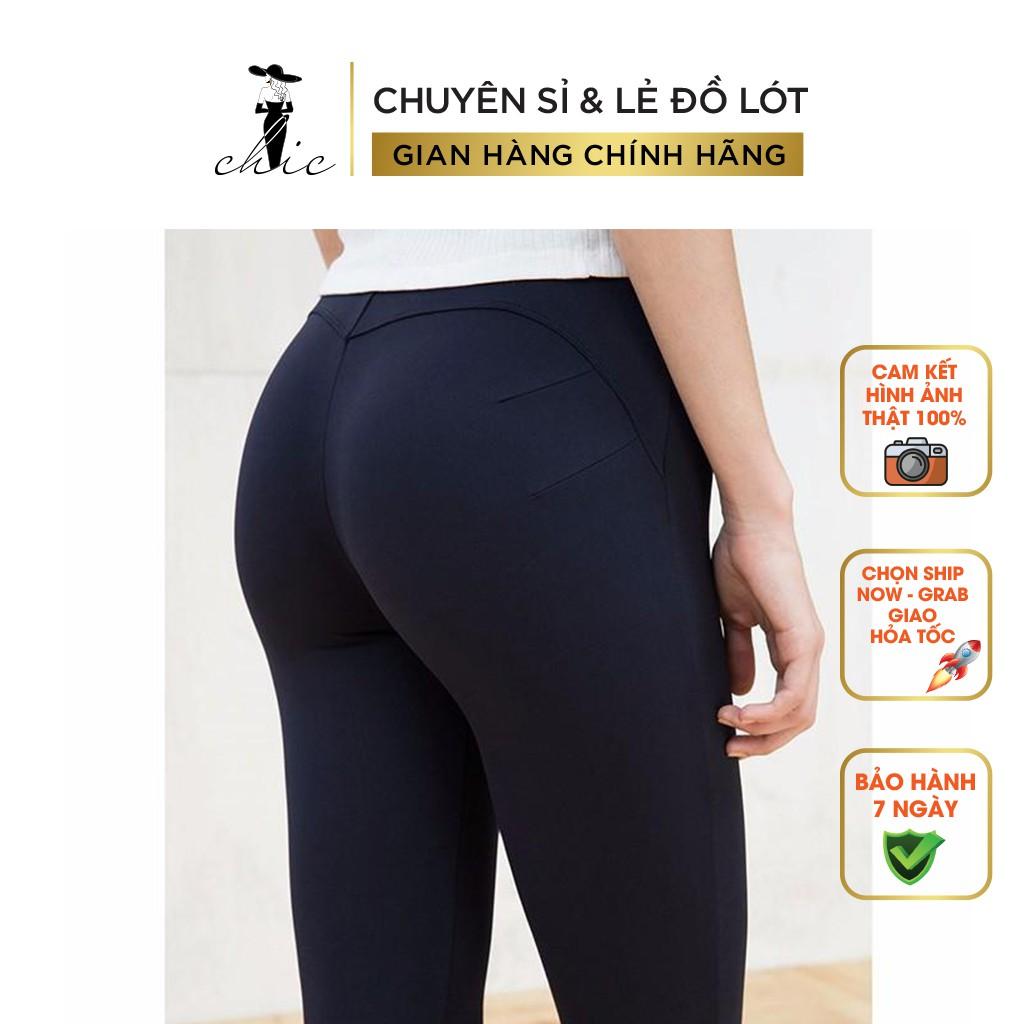 Quần LEGGING CBTLEGG01 Quần Nữ CHIC Nâng Mông Lưng Cao Dáng Đẹp