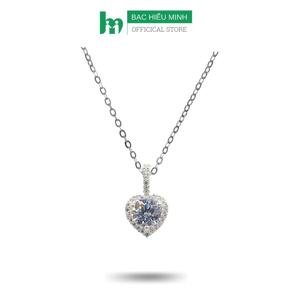 Dây Chuyền Nữ Bạc Hình Trái Tim BẠC HIỂU MINH DMD450