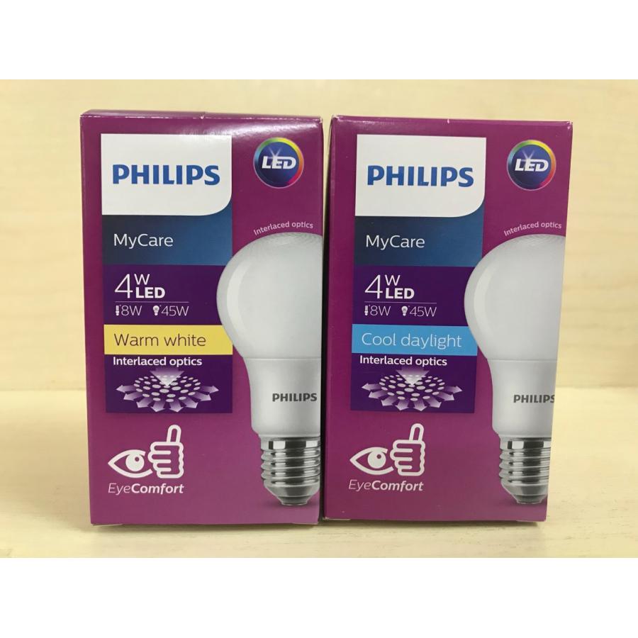 Bóng đèn Philips LED MyCare 4W 3000K E27 A60 - Ánh sáng vàng - Hàng Chính Hãng