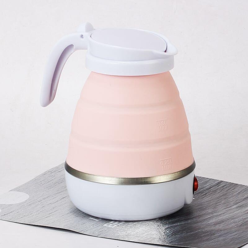 Ấm Đun Nước Siêu Tốc Gấp Gọn Thân Bình Làm Từ Silicon Cao Cấp Dung Tích 600Ml Thiết Kế Mới Lạ Độc Đáo Tiện Dụng