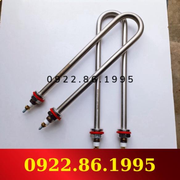 Điện trở đun nước Inox chữ U đơn 4kw 5kw 6kw chiều dài 65cm AC 220V 380v hà