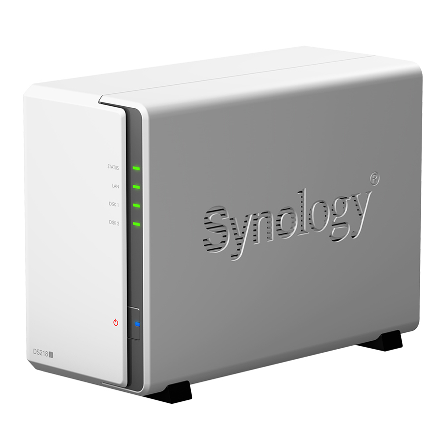 Thiết bị lưu trữ NAS 2 - Bay Synology DS218J - Hàng Chính Hãng